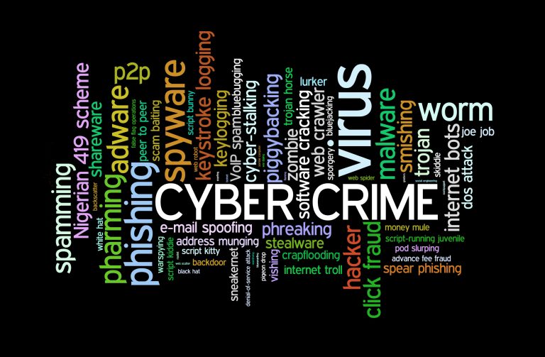 Cyber crime word cloud