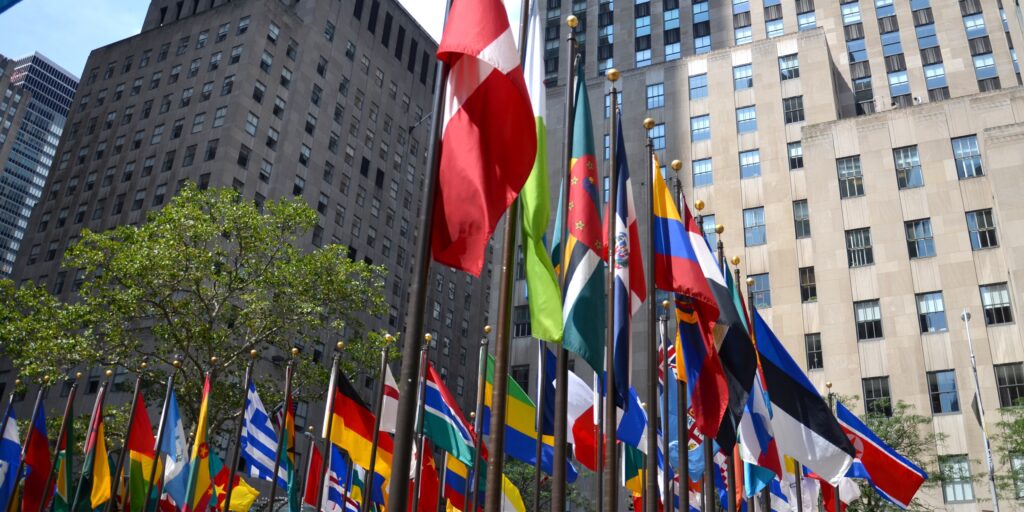Picture of international flags