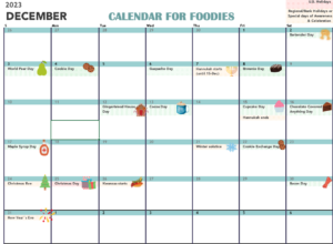 2023 Planner for Foodie blogs and businesses